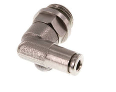 4mm x G1/4'' 90 graden L-verbinding Messing Insteekfitting Buitendraad Draaibaar FKM [2 Stuks]