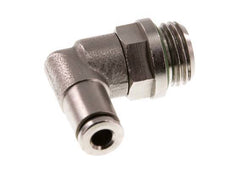 4mm x G1/4'' 90 graden L-verbinding Messing Insteekfitting Buitendraad Draaibaar FKM [2 Stuks]