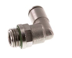 6mm x G1/4'' 90 graden L-verbinding Messing Insteekfitting Buitendraad Draaibaar FKM [2 Stuks]