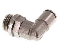 6mm x G1/4'' 90deg Elbow Push-in Fitting with Male Threads Brass FKM Rotatable [2 Pieces]