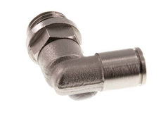 6mm x G1/4'' 90 graden L-verbinding Messing Insteekfitting Buitendraad Draaibaar FKM [2 Stuks]