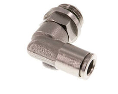 6mm x G1/4'' 90 graden L-verbinding Messing Insteekfitting Buitendraad Draaibaar FKM [2 Stuks]
