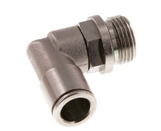 10mm x G3/8'' 90 graden L-verbinding Messing Insteekfitting Buitendraad Draaibaar FKM