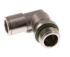 10mm x G3/8'' 90 graden L-verbinding Messing Insteekfitting Buitendraad Draaibaar FKM