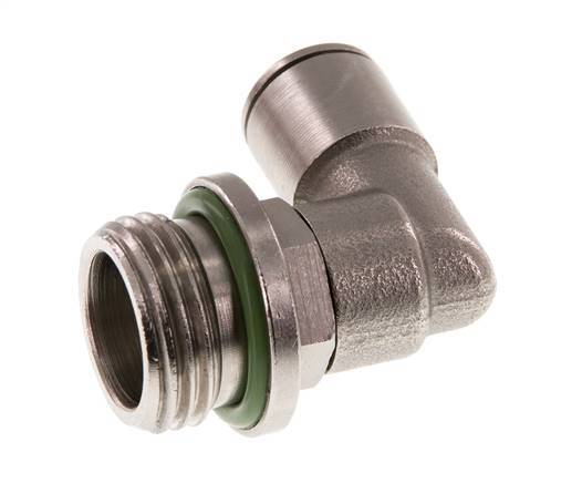 10mm x G1/2'' 90 graden L-verbinding Messing Insteekfitting Buitendraad Draaibaar FKM