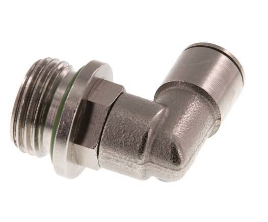 10mm x G1/2'' 90 graden L-verbinding Messing Insteekfitting Buitendraad Draaibaar FKM