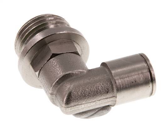 10mm x G1/2'' 90 graden L-verbinding Messing Insteekfitting Buitendraad Draaibaar FKM