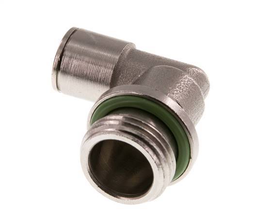 10mm x G1/2'' 90 graden L-verbinding Messing Insteekfitting Buitendraad Draaibaar FKM