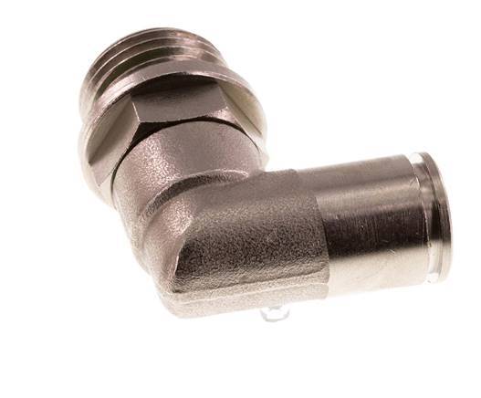 12mm x G1/2'' 90 graden L-verbinding Messing Insteekfitting Buitendraad Draaibaar FKM