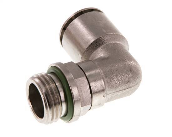 16mm x G1/2'' 90 graden L-verbinding Messing Insteekfitting Buitendraad Draaibaar FKM