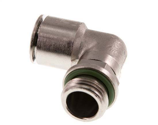 16mm x G1/2'' 90 graden L-verbinding Messing Insteekfitting Buitendraad Draaibaar FKM