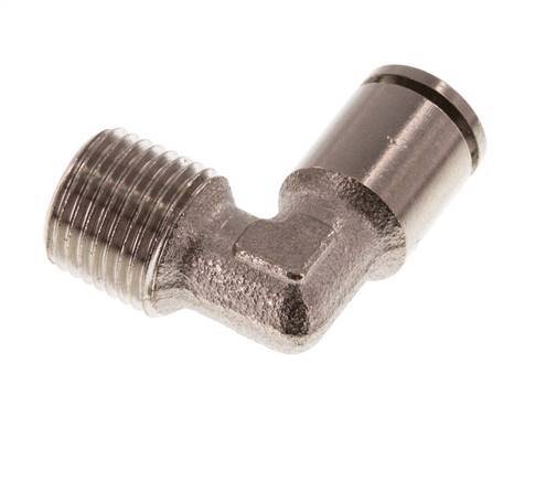 4mm x R1/8'' 90 graden L-verbinding Messing Insteekfitting Buitendraad NBR [2 Stuks]