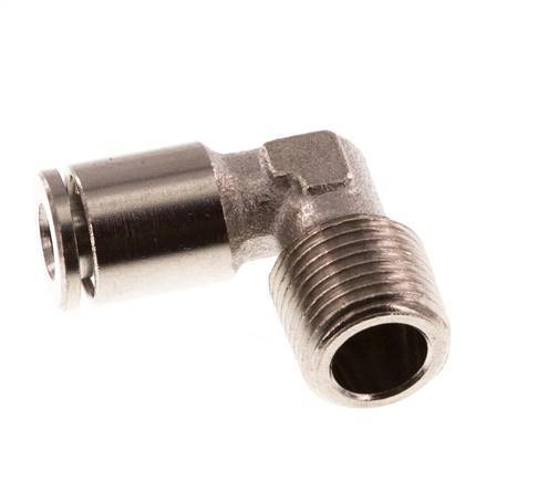 4mm x R1/8'' 90 graden L-verbinding Messing Insteekfitting Buitendraad NBR [2 Stuks]