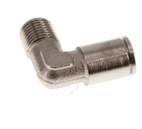 6mm x R1/8'' 90 graden L-verbinding Messing Insteekfitting Buitendraad NBR [2 Stuks]