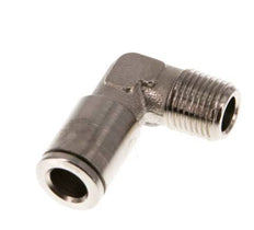 6mm x R1/8'' 90 graden L-verbinding Messing Insteekfitting Buitendraad NBR [2 Stuks]