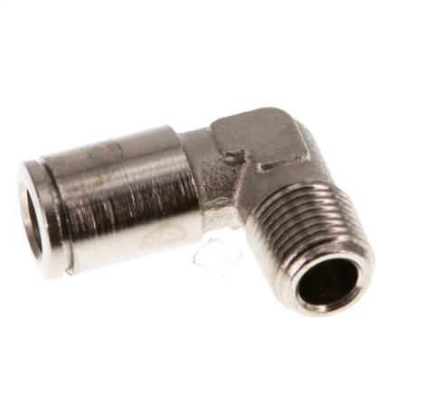 6mm x R1/8'' 90 graden L-verbinding Messing Insteekfitting Buitendraad NBR [2 Stuks]