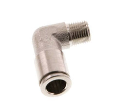 8mm x R1/8'' 90 graden L-verbinding Messing Insteekfitting Buitendraad NBR [2 Stuks]