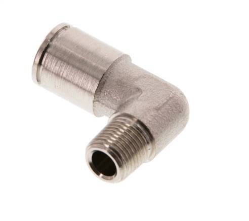 8mm x R1/8'' 90 graden L-verbinding Messing Insteekfitting Buitendraad NBR [2 Stuks]