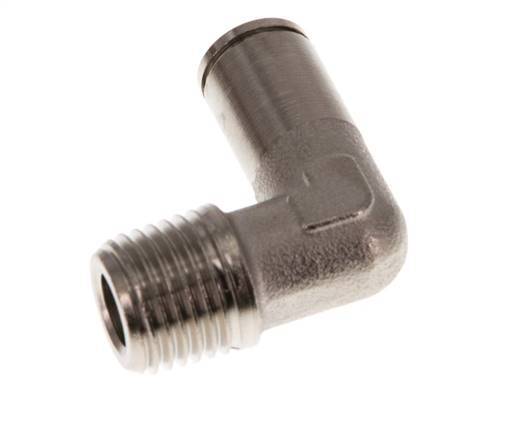 6mm x R1/4'' 90 graden L-verbinding Messing Insteekfitting Buitendraad NBR [2 Stuks]