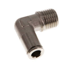 6mm x R1/4'' 90 graden L-verbinding Messing Insteekfitting Buitendraad NBR [2 Stuks]