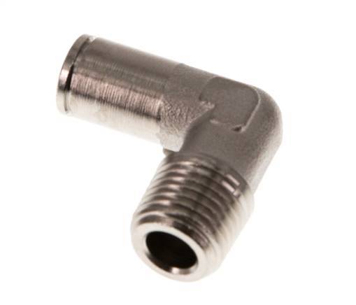 6mm x R1/4'' 90 graden L-verbinding Messing Insteekfitting Buitendraad NBR [2 Stuks]
