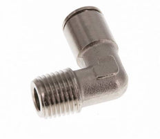 8mm x R1/4'' 90 graden L-verbinding Messing Insteekfitting Buitendraad NBR [2 Stuks]