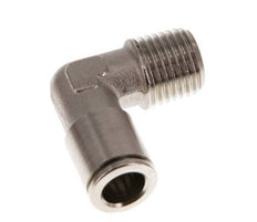 8mm x R1/4'' 90 graden L-verbinding Messing Insteekfitting Buitendraad NBR [2 Stuks]