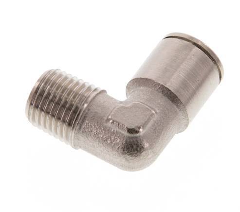 10mm x R1/4'' 90 graden L-verbinding Messing Insteekfitting Buitendraad NBR [2 Stuks]