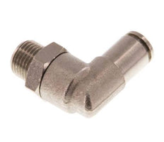 4mm x R1/8'' 90 graden L-verbinding Messing Insteekfitting Buitendraad Draaibaar NBR [2 Stuks]