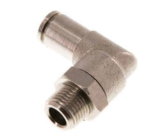4mm x R1/8'' 90 graden L-verbinding Messing Insteekfitting Buitendraad Draaibaar NBR [2 Stuks]