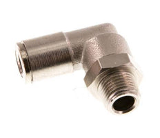 6mm x R1/8'' 90 graden L-verbinding Messing Insteekfitting Buitendraad Draaibaar NBR [2 Stuks]