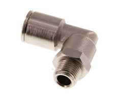 8mm x R1/8'' 90 graden L-verbinding Messing Insteekfitting Buitendraad Draaibaar NBR [2 Stuks]