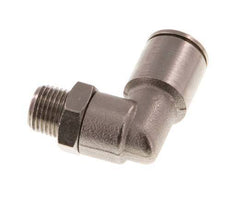 8mm x R1/8'' 90 graden L-verbinding Messing Insteekfitting Buitendraad Draaibaar NBR [2 Stuks]