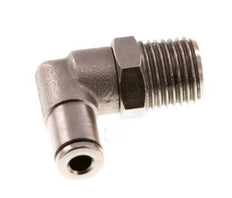 4mm x R1/4'' 90 graden L-verbinding Messing Insteekfitting Buitendraad Draaibaar NBR [2 Stuks]