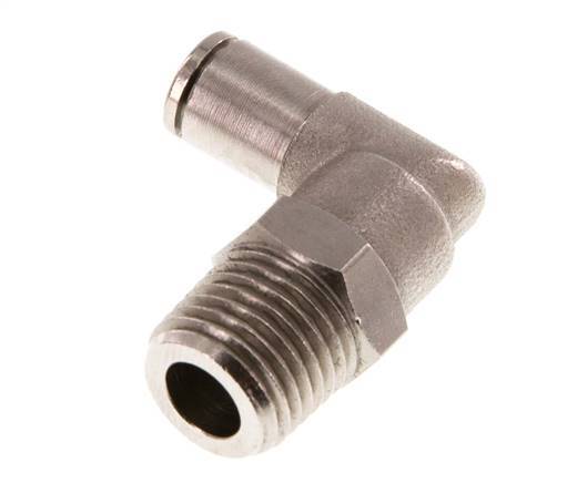 4mm x R1/4'' 90 graden L-verbinding Messing Insteekfitting Buitendraad Draaibaar NBR [2 Stuks]