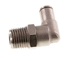 4mm x R1/4'' 90 graden L-verbinding Messing Insteekfitting Buitendraad Draaibaar NBR [2 Stuks]