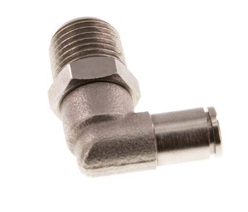 4mm x R1/4'' 90 graden L-verbinding Messing Insteekfitting Buitendraad Draaibaar NBR [2 Stuks]