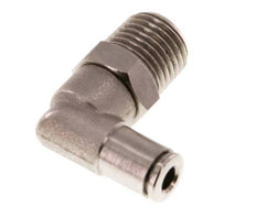 4mm x R1/4'' 90 graden L-verbinding Messing Insteekfitting Buitendraad Draaibaar NBR [2 Stuks]