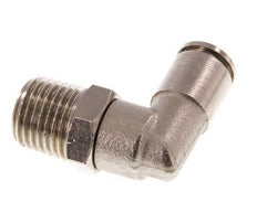 6mm x R1/4'' 90 graden L-verbinding Messing Insteekfitting Buitendraad Draaibaar NBR [2 Stuks]