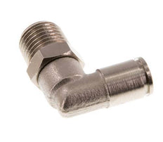 6mm x R1/4'' 90 graden L-verbinding Messing Insteekfitting Buitendraad Draaibaar NBR [2 Stuks]