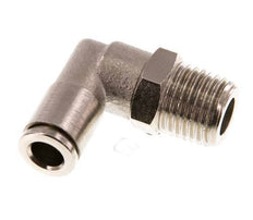 6mm x R1/4'' 90 graden L-verbinding Messing Insteekfitting Buitendraad Draaibaar NBR [2 Stuks]