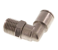 8mm x R1/4'' 90 graden L-verbinding Messing Insteekfitting Buitendraad Draaibaar NBR [2 Stuks]