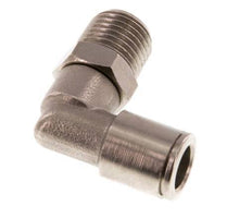 8mm x R1/4'' 90 graden L-verbinding Messing Insteekfitting Buitendraad Draaibaar NBR [2 Stuks]