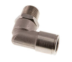 10mm x R1/4'' 90 graden L-verbinding Messing Insteekfitting Buitendraad Draaibaar NBR [2 Stuks]