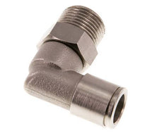 10mm x R3/8'' 90 graden L-verbinding Messing Insteekfitting Buitendraad Draaibaar NBR