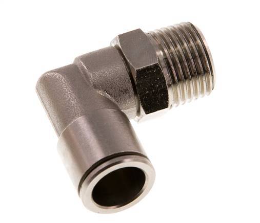14mm x R1/2'' 90 graden L-verbinding Messing Insteekfitting Buitendraad Draaibaar NBR