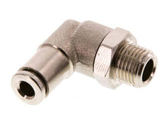 4mm x R1/8'' 90 graden L-verbinding Messing Insteekfitting Buitendraad Draaibaar FKM [2 Stuks]