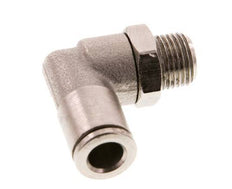 6mm x R1/8'' 90 graden L-verbinding Messing Insteekfitting Buitendraad Draaibaar FKM [2 Stuks]