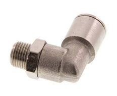 8mm x R1/8'' 90 graden L-verbinding Messing Insteekfitting Buitendraad Draaibaar FKM [2 Stuks]