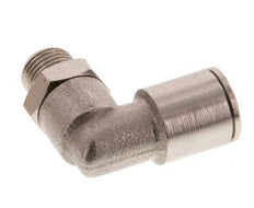 8mm x R1/8'' 90 graden L-verbinding Messing Insteekfitting Buitendraad Draaibaar FKM [2 Stuks]
